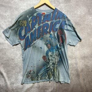 2009 Captain America Marvel Comics All Over Print T-Shirt size XL